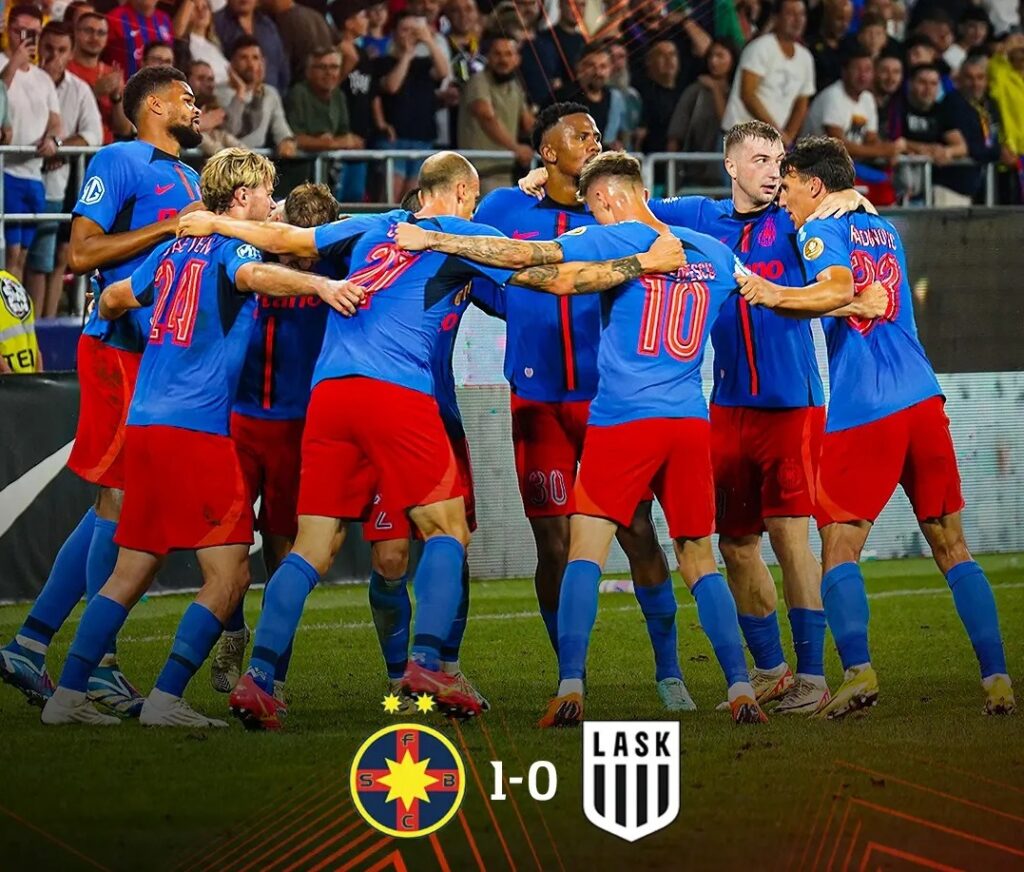 FCSB merge în grupele Europa League! Golul fabulos al lui Olaru a decis calificarea
