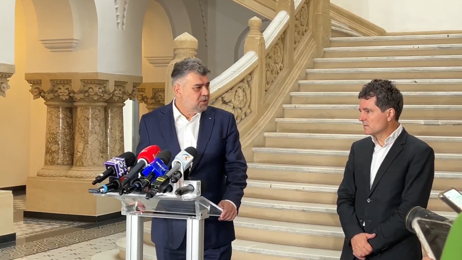 VIDEO. Întâlnire Nicușor Dan – Marcel Ciolacu. Premierul promite o conectare instituțională între Primăria Capitalei și Guvern
