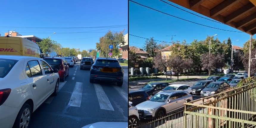 Un influencer a blocat traficul în Timișoara, după ce a promis benzină gratis
