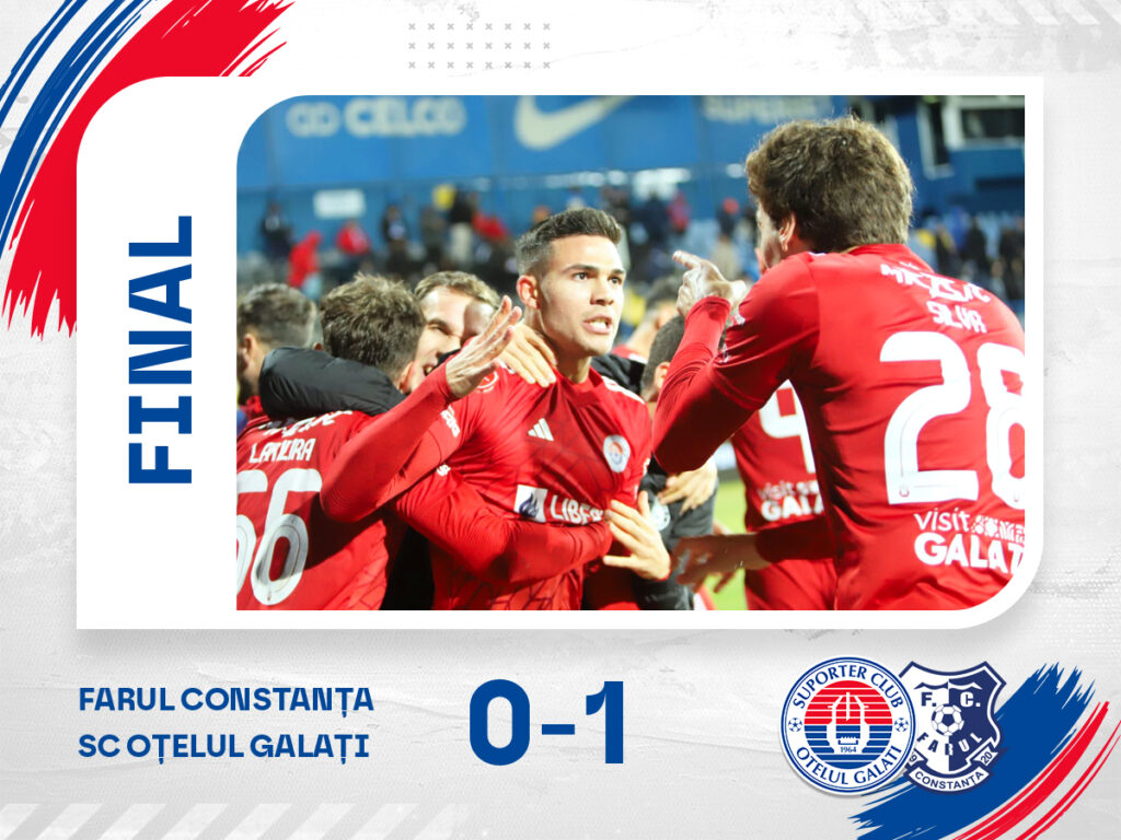 Farul – Oțelul 0-1. Oaspeții au dat lovitura la ultima fază a meciului
