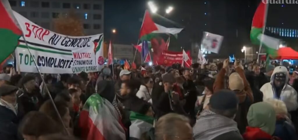 VIDEO. Proteste pro=â-Palestina la Paris, înainte de meciul Franța – Israel