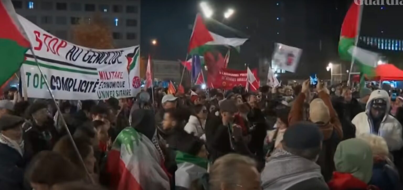 VIDEO. Proteste pro=â-Palestina la Paris, înainte de meciul Franța – Israel