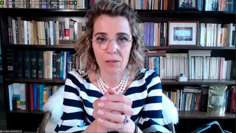 Cristela Georgescu a venit la Parchetul General flancată de bodyguarzi