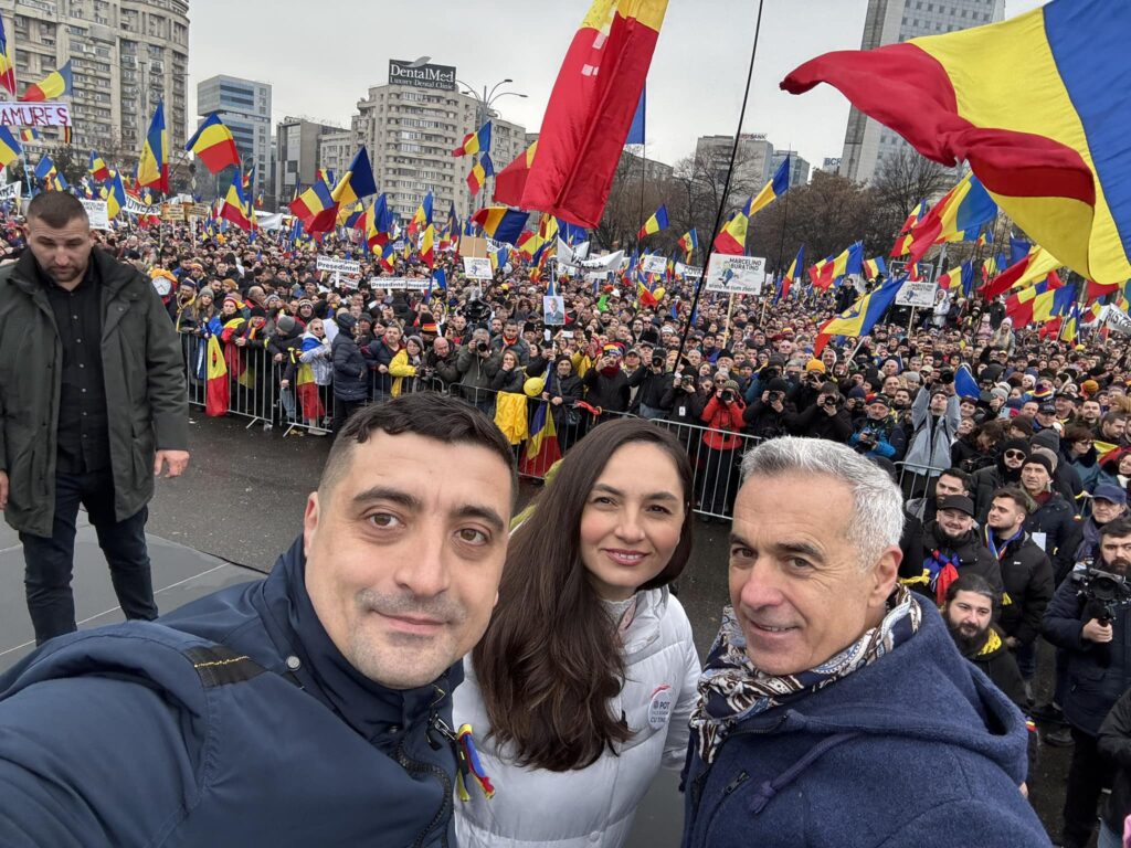 Călin Georgescu, discurs la protestul AUR din Capitală