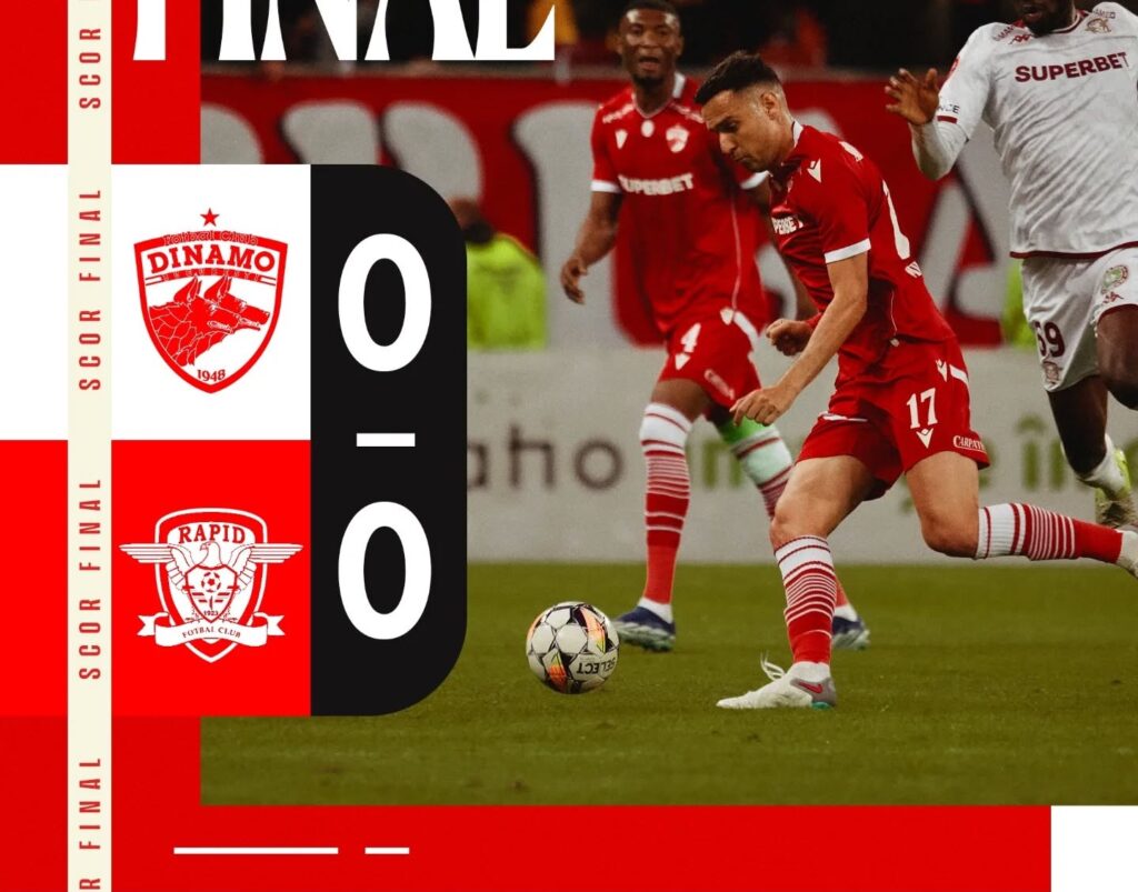 Dinamo – Rapid 0-0. Remiză albă în epilogul etapei a opta din play-off